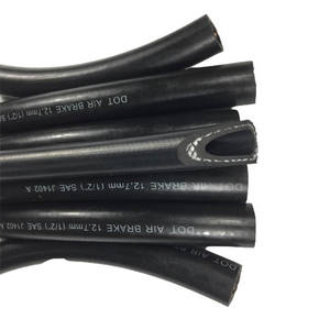 Sae J1402 J1401 오토바이 세미 트럭 맞춤형 절단 서비스 용 50cm 길이의 합성 고무 유압 브레이드 브레이크 라인 호스 - Product Image 2