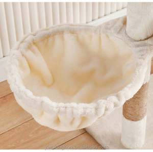 Pet Products Multi-layer Luxury <b>Cat</b> Climbing Frame Hammock Condo Kittens Interactive Ball Sisal Scratching Post <b>Plush</b> <b>Cat</b> Tree - Product Image 5