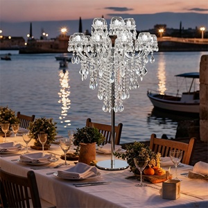 Lampada <span class=keywords><strong>da</strong></span> <span class=keywords><strong>Tavolo</strong></span> in Cristallo a 15 Teste Stile Europeo, Lussuosa Decorazione per Hotel, Camera <span class=keywords><strong>da</strong></span> Letto, Matrimoni, Soggiorno e Villa - Product Image 3