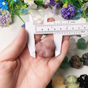 <span class=keywords><strong>Prix</strong></span> de gros Mini cristal de quartz naturel 30mm pierre de guérison cristaux artisanaux figurine de dessin animé pour la décoration - Product Image 2