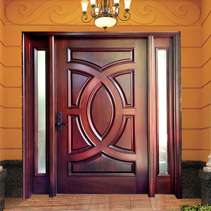 Puerta Principal Doble de Lujo, Diseño Exterior de <span class=keywords><strong>Madera</strong></span> - Product Image 5