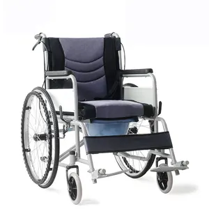 Tıbbi kullanılan manuel katlanabilir tekerlekli sandalye yaşlı ve engelli için