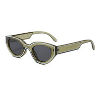 Nouvelles Lunettes de Soleil Œil de Chat Esthétique Y2K 2026, Monture Complète en PC Protection UV400 Unisexe, Design à Pois, Logo Personnalisé, Fabrication OEM