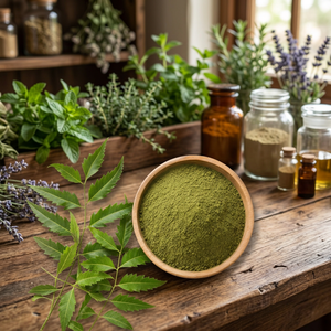 ผงสะเดาพรีเมียม Azadirachta Indica ผงใบสะเดาแห้งธรรมชาติสำหรับเครื่องสำอางสมุนไพร ผลิตภัณฑ์ดูแลผิว และจำหน่ายราคาส่ง - Product Image 3