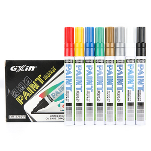 Gxin G-862A una penna per pneumatici multicolore con buone prestazioni a basso flusso di odori senza problemi, comodo pennarello per vernice bianca - Product Image 2