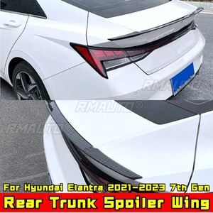 For Hyundai Elantra 2021-2023 7th Gen Rear <b>Trunk</b> Spoiler Wing Rear Roof Spoiler Roof Wing Body Kit Car Accessories - Product Image 4