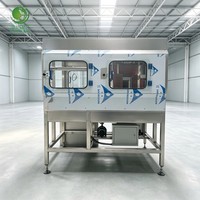 Ligne de production de remplissage d'eau en baril à vitesse réglable, nécessitant moins d'intervention humaine, pour atteindre un objectif de production de masse