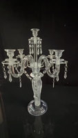 Bougeoirs en acrylique transparent avec conception de pilier élégant pour Thanksgiving pour le décor de pièce maîtresse de Table de remise des diplômes de fête de mariage