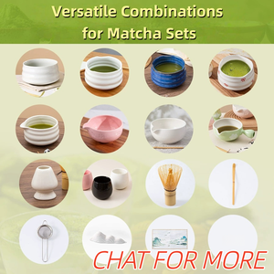 Ensemble de <span class=keywords><strong>Quatre</strong></span> Pièces de Haute Qualité à la Japonaise en Céramique pour Cérémonie du Thé Song, avec Bol à Matcha, Fouet à Thé et Cuillère à Matcha - Product Image 5