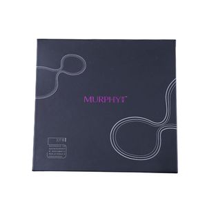 Caja de Regalo Plegable de Lujo OEM con Espuma EVA para Cosméticos y Aceites Esenciales, Cierre Magnético Gris, Cajas de Regalo de Cartón Plegables - Product Image 4
