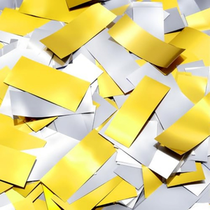 Confettis Métalliques Ignifuges et Biodégradables en Aluminium, 1KG (2x5cm), Couleurs Inaltérables, pour Mariages et Fêtes d'Anniversaire - Vente en Gros - Product Image 1
