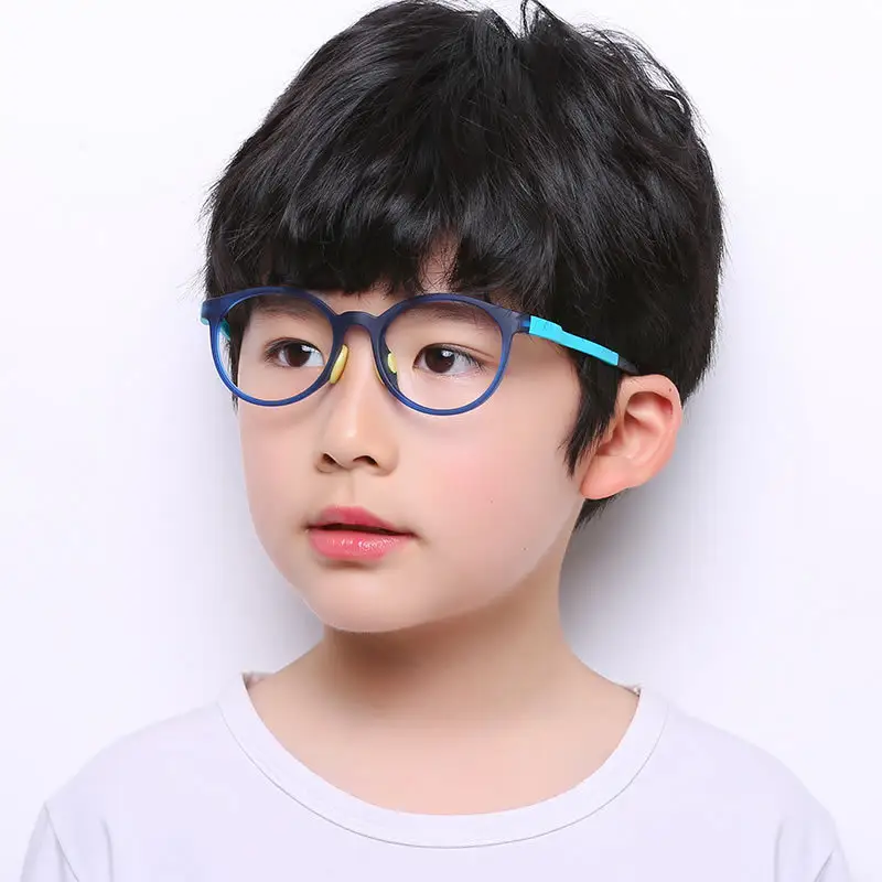 Meest Populaire Mode Aangepaste TR90 Anti Blauw Licht Bril Kids Frame Klaar Voor Schip Optische Frames
