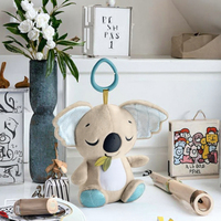 Peluche musicale portable Koala avec bruit blanc et musique pour nouveau-nés, jouet de confort doux unisexe pour bébé, cadeau en gros