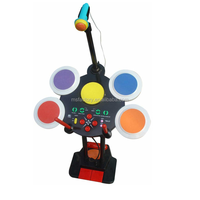 Yongmei RTS Factory Direct Supplier Fast Shipping Kids Electronic Toy Chinese Drum Electric Drums Electronic Drum Set