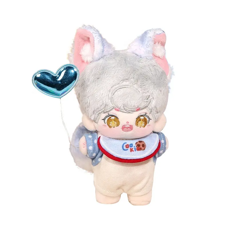 Customized mini 10cm,15cm small cartoon soft stuffed plushies doll toys with clothes