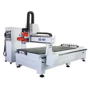 עץ חריטת 3d פיסול כבד החובה UD481 עץ גילוף מכונת cnc נתב