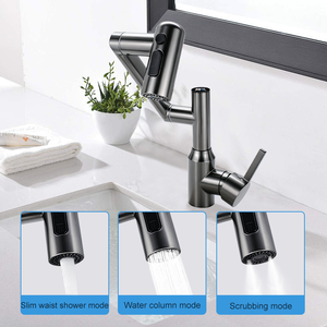 Robinet de lavabo moderne à rotation 360°, mitigeur numérique eau chaude et froide, pour cuisine et salle de bain - Product Image 3