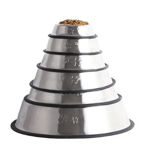 Mangkuk Air Anjing Peliharaan, Stainless Steel Mangkuk Anjing Anjing Mangkuk Makanan Logam untuk Kucing - Product Image 2