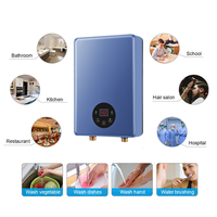 Chauffe-eau électrique sans réservoir 220-240V 4.5KW avec écran tactile numérique, chauffage rapide pour appartement