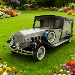 Cercueil électrique noir 2025, Carrosse funéraire moderne noir, Carrosse en verre antique, Cercueil électrique vintage, Chariots électriques à vendre - Product Image 2