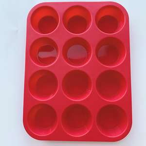 Alimentos grado molde de la torta de la pastelería 12 cavidad de silicona de molde de Muffin molde - Product Image 4