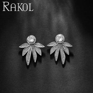 Lacole EP5387 Boucles d'oreilles pour femmes plaquées argent avec zircon brillant à la mode - Product Image 6