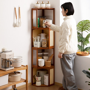 Étagères de rangement pour cuisine, étagères à épices, étagères empilables pour comptoir, supports à condiments, organisation et rangement de la cuisine - Product Image 3