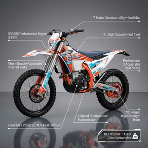 Nouvelle moto tout-terrain professionnelle 300cc pour adultes, moteur Zongshen NC300S, 4 temps, 25kW, 6 vitesses, <span class=keywords><strong>enduro</strong></span>, motocross, hors route - Product Image 3