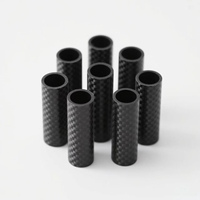 Tube en fibre de carbone 3K brillant sergé, usinable CNC, pour perche d'extension photo et pièces de stabilisateur d'appareil photo – Fabrication OEM/ODM en Chine