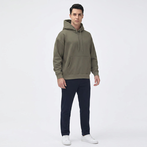 Nouveauté en promotion : Sweat à capuche pour homme en polaire polyester/coton, respirant, décontracté, style unique, tendance, pour l'hiver - Product Image 1