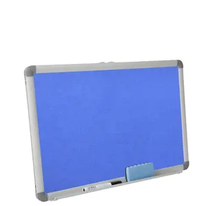 Indoor Message Decorative Soft Fabric/Felt Board Aluminum Frame Cork Bulletin Board