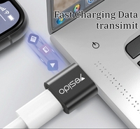 YESIDO GS09 Mini Adaptador OTG de Aleación de Aluminio USB Tipo C, Lector de Tarjetas U-disk, Convertidor de Ratón