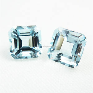 Aigue-marine bleue à facettes coupe poire taille calibrée certifiée couleur bleu africain brésilien qualité fine aigue-marine pierre précieuse en vrac - Product Image 4