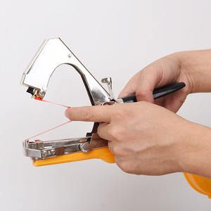 Vine Tying Machine Branch Binding Tool Yellow Silver Easy To Operate For Tomato Cucumber Grape Farm Use - Product Image 1