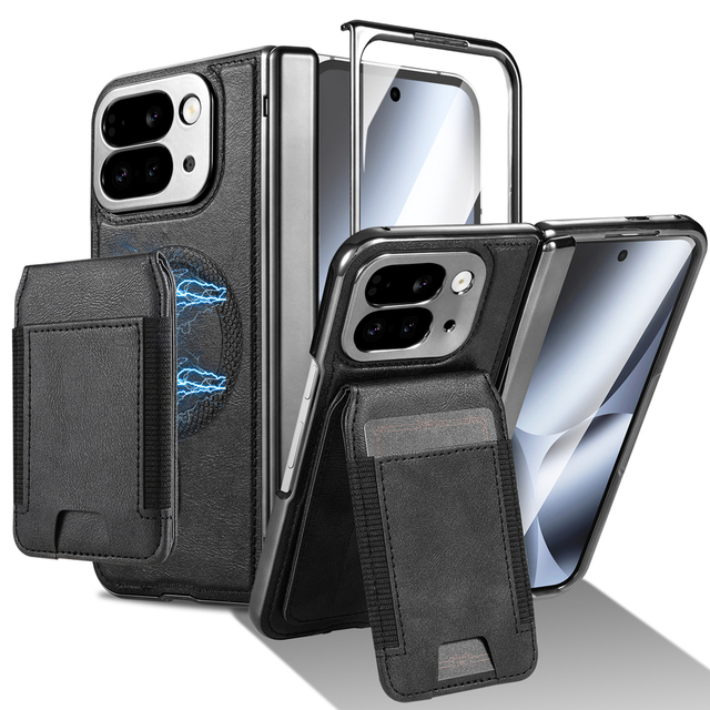 Luxury 2-in-1 Detachable Wallet Fold Case N52 Strong Magnetic Wireless Charging Waterproof 360 Protection Mobile Phone Cases