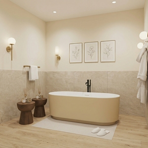 Baignoire autoportante en acrylique renforcé de fibre de verre, fabrication vietnamienne, personnalisable OEM/ODM, finition mate ou brillante, blanche, pour hôtel, maison, spa - Product Image 6