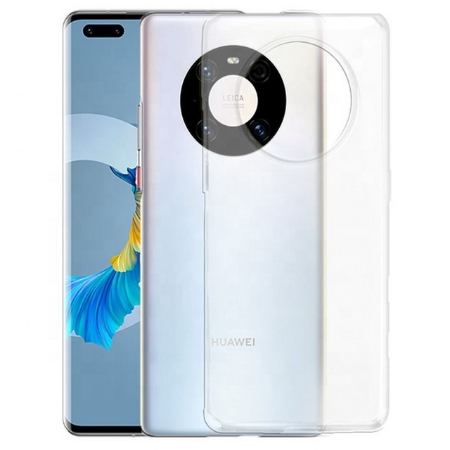 Transparent Protective Case +2PCS Clear Tempered Glasses for Huawei Mate 40 PRO Popular China Phone TPU Case