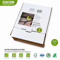 Boîtes d'expédition en carton noir recyclé écologiques de haute qualité, en plastique et en carton, personnalisables