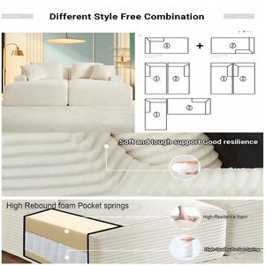 Canapés modulables désossés à compression Unisofa pour la maison Meubles de salon sans cadre de luxe Canapé-<span class=keywords><strong>lit</strong></span> compressé - Product Image 2