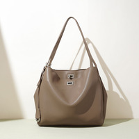 Genuine Split Leather <strong>Top</strong>-Handle Bag Elegant Women Underarm Bag Custom Logo <strong>Female</strong> Crossbody Tote Small MOQ Manufacturer