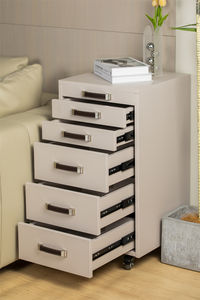 خزانة تخزين طبية متعددة الوظائف ذات أقسام متعددة، عربة معدنية متحركة للأسنان بخمس طبقات مع عجلات - Product Image 3