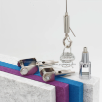 Câble de pince à fourche réglable avec crochet à goupille de verrouillage Pince à câble avec ressort Kits de suspension montés au plafond pour panneau acoustique