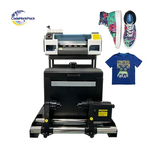 Juego de impresora Rainbow A3 DTF XP600 30cm 60cm Impresión y polvo de agitación Máquina de impresión DTF todo en uno Impresora DTF de película PET