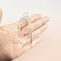 Flacon de parfum en verre mat transparent de 10 ml en gros avec impression sérigraphiée, design de poche, pulvérisateur à fine brume et applicateur à bille