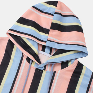 Sweat-shirts unisexes à rayures verticales, haute qualité, imprimés multicolores pastel, manches longues, décontractés, vente en gros - Product Image 3
