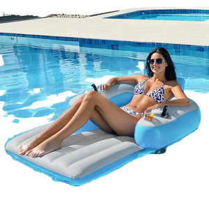Sillón Flotante Inflable Multifuncional con Portavasos, Silla Flotante con Propulsor Eléctrico para el Agua - Product Image 1