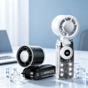 Factory Wholesale New Transparent <b>Mini</b> Handheld Rechargeable Portable <b>USB</b> <b>Fan</b> Top Quality Strong Airflow for Travel Best Gift - Product Image 1