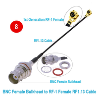 BNC macho/hembra a U.FL conector hembra Pigtail RF1.13 Cable Mini PCI WIFI WLAN Cable de extensión de antena RF Jumper