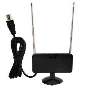 Mini antenne TV télescopique intérieure 40 Miles Réception du signal 1080P VHF UHF Chaînes locales gratuites pour Smart TV HDTV et TV <span class=keywords><strong>Turner</strong></span> - Product Image 1