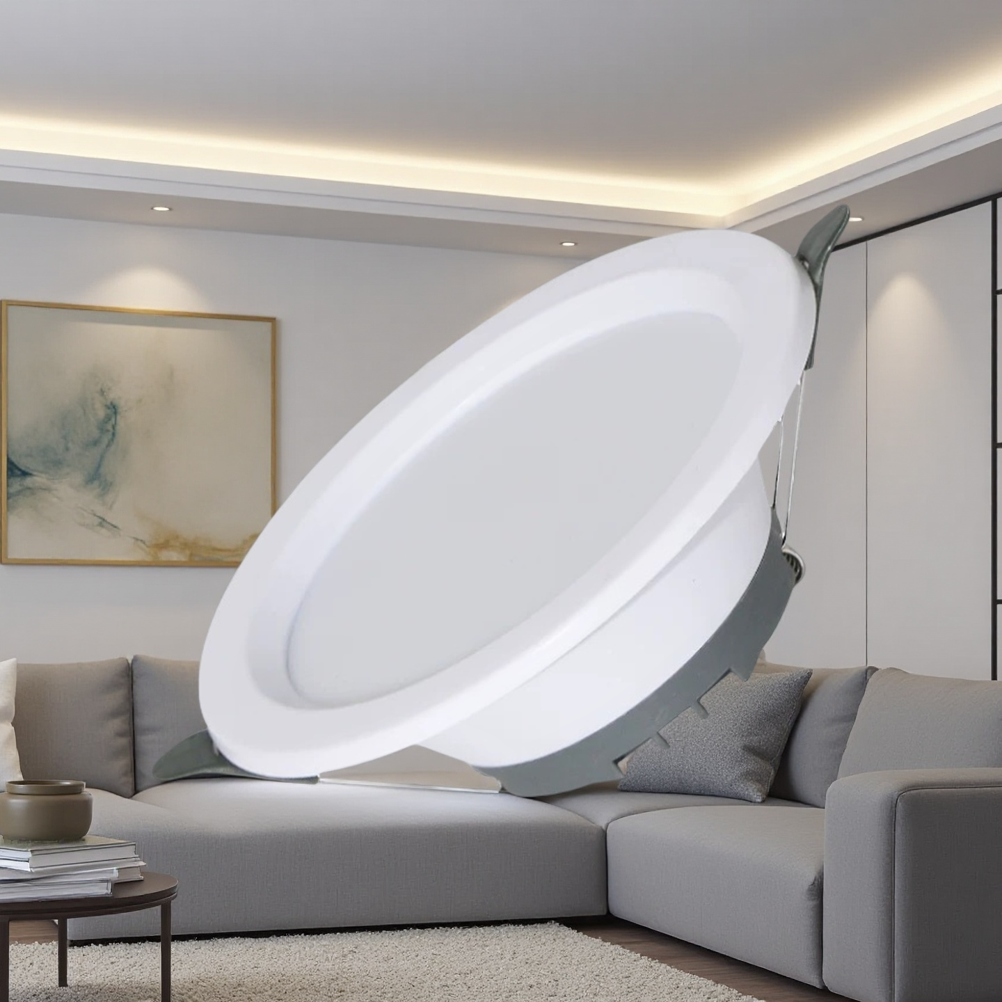 Встраиваемый круглый светодиодный потолочный светильник 5W 7W 9W 12W 18W AC 220V теплый белый холодный белый Железный светодиодный светильник